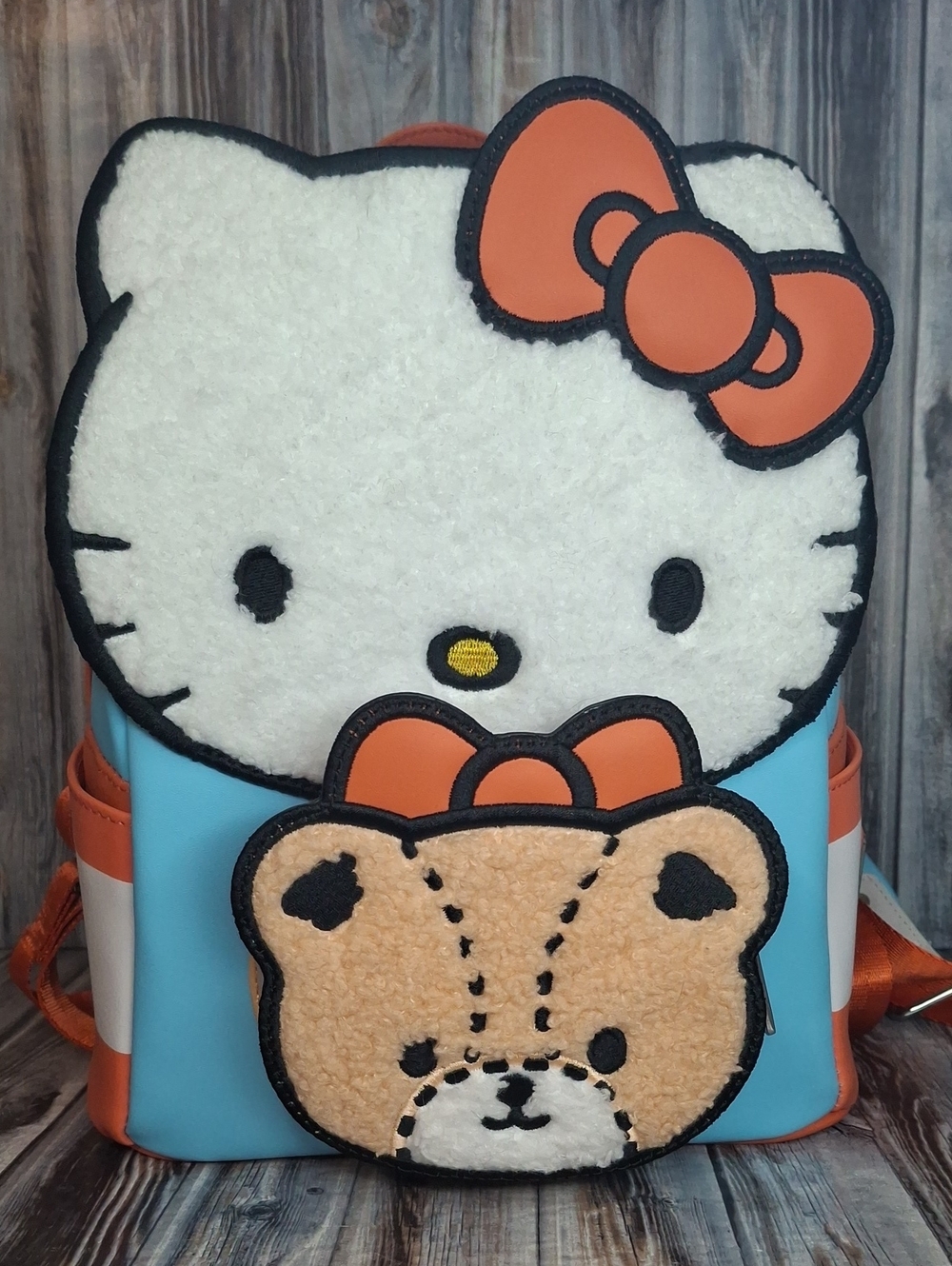 Loungefly Hello Kitty & Bear Sanrio Sherpa Mini Backpack Bag
